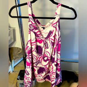 American Eagle Purple Floral Tank